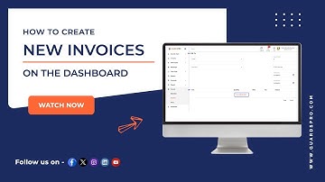How To Create New Invoices On The Dashboard? -GuardsPro Support Center Video