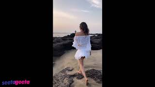 Mouni Roy Enjoying Bachelorette Party In Goa Goa Beach Mouni Roy Reels Video