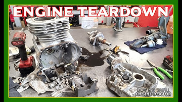 Teardown Of The Blown Up John Deere Lawn Tractor Engine!