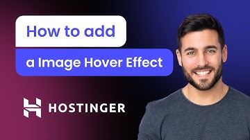 How to add a Image Hover Effect to Hostinger