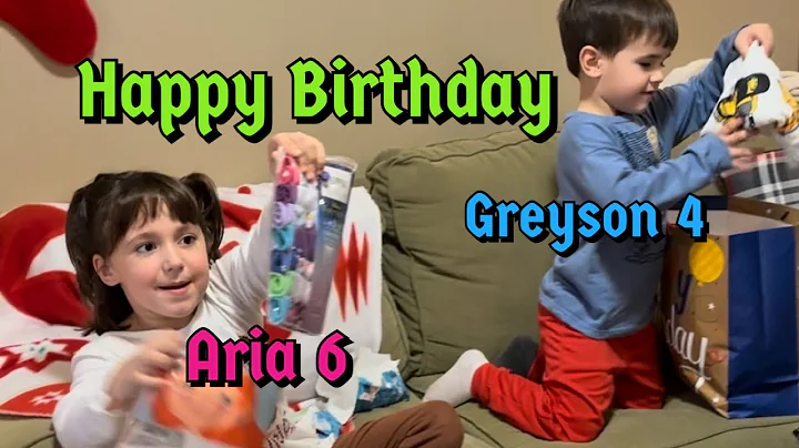 Happy BIRTHDAY Kids  Aria is 6 & Greyson is 4. Fam...
