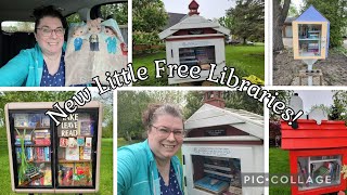 Found a few NEW Little Free Libraries to visit! Let's go book hunting! Book Unhaul & Haul!