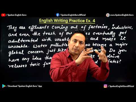 Daily English Writing कैसे करें? English Writing Skills Practice Exercise 4 | Spoken English Guru