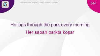 🇺🇸🇹🇷 Learn Turkish while you sleep - 1000 phrases for beginners (Part 4/10)