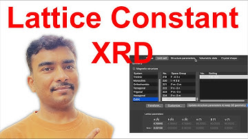 Calculate Lattice constant from XRD Data #Tutorial