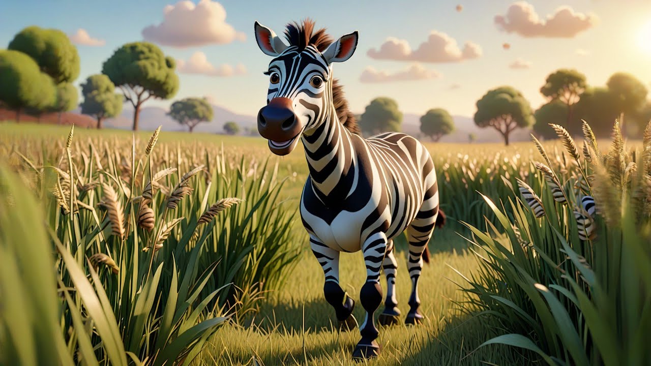 Zara Zebra Wears a Cap | Dress-Up Fun Song for Kids | Animal Fashion Rhyme