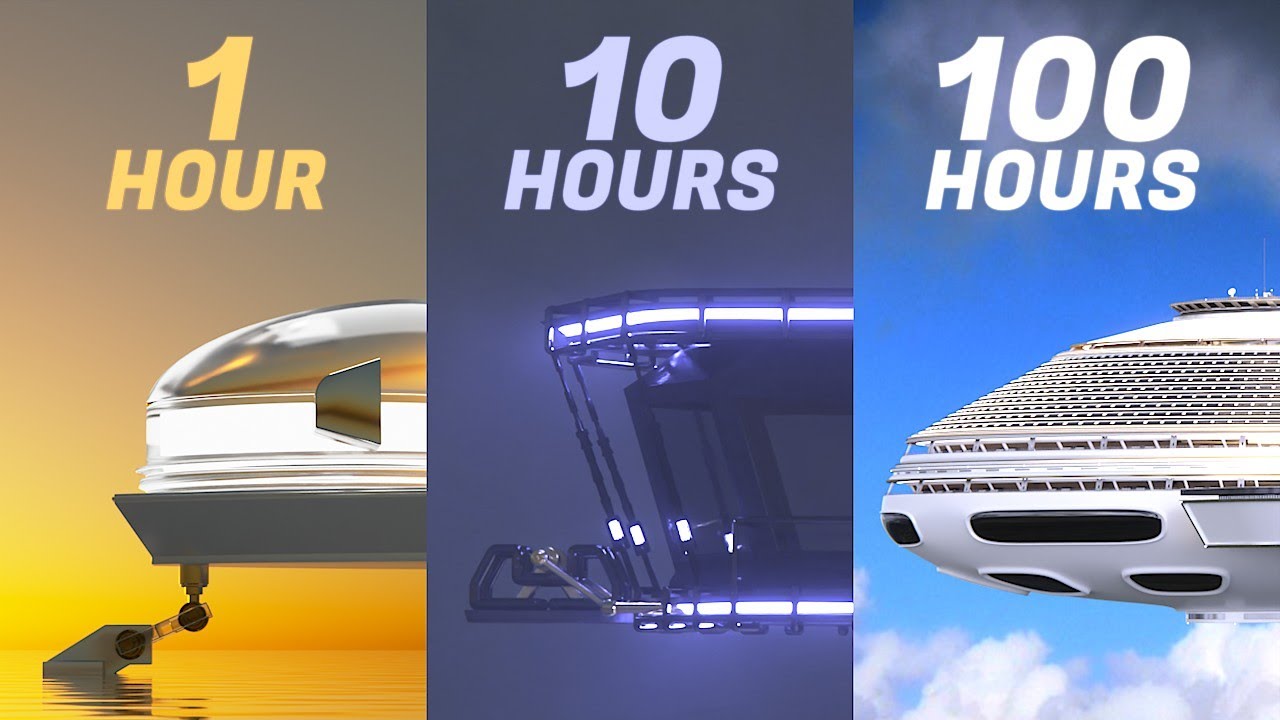 Making a Spaceship in 1 hour vs 10 hours vs 100 hours
