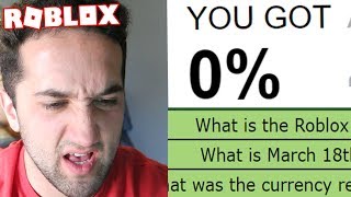 THE UNBEATABLE ROBLOX TRIVIA QUIZ