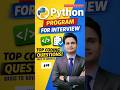 #44 Question :Python Program to print Pascal's Triangle using numbers. #python #education #interview