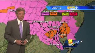 Late-night storms roll through Maryland