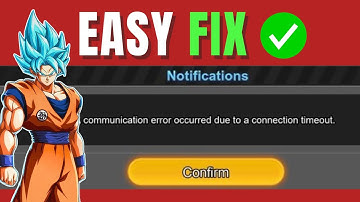 Dragon Ball Sparking Zero - A Communication Error Occurred Due To A Connection Timeout | EASY FIX