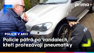 Zničená pneumatika u vozu | Policie v akci