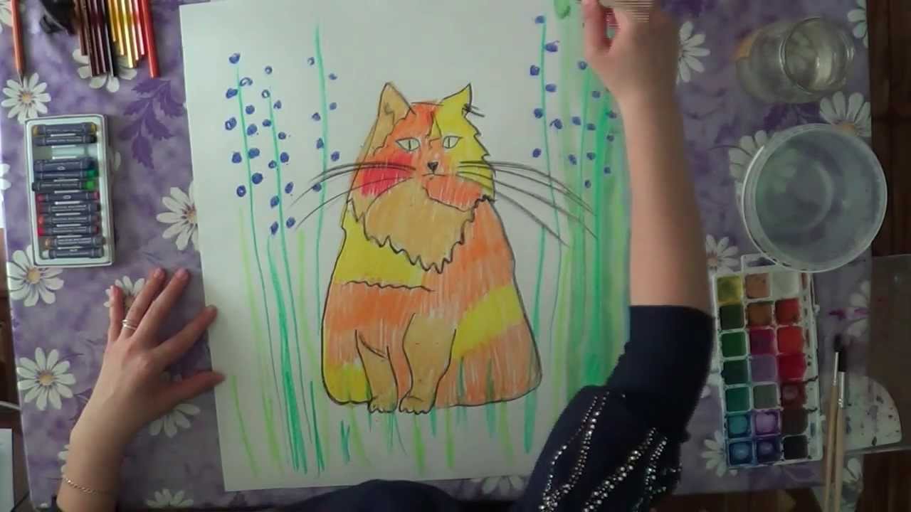Масляная пастель рисуем поэтапно Масляная пастель рисуем поэтапно