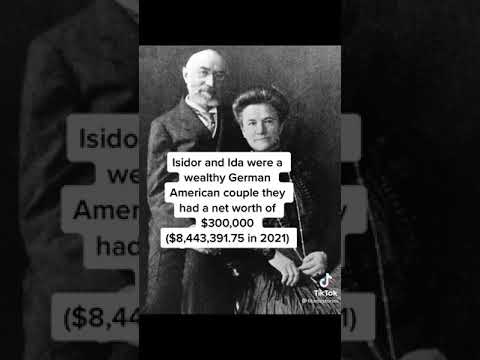 The Story of Isidor And Ida Strauss in Titanic - Tiktok