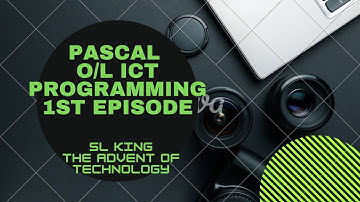 Pascal Programming in Sinhala Part 01 | ICT O/L Pascal Part 01 | How to install Pascal Software