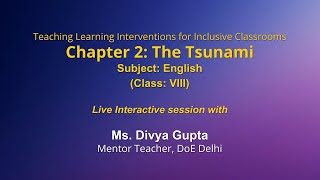 Live Interaction on PMeVIDYA : Teaching Learning Interventions for Inclusive Classrooms
