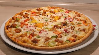 HOMEMADE PIZZA RECIPE|CHICKEN TIKKA PIZZA|PIZZA RECIPE|HOMEMADE CHICKEN PIZZA|EASY PIZZA RECIPE
