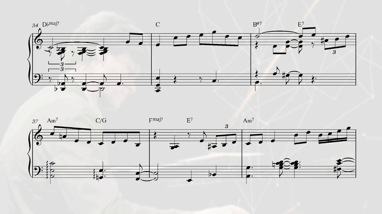 Rob Van Bavel On The Sunny Side Of The Street Transcription Chords Chordify