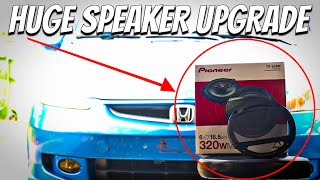 My Honda Fit Gets A HUGE Speaker Upgrade! (Pioneer TS600M)