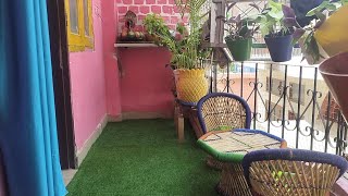 Lo Ji Ho Gayi Balcony Ready😊 ll #vlogs #duggufamilyvlogs #balconygarden