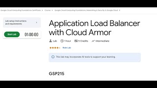 Lab 3 - Application Load Balancer with Cloud Armor | 03 Google Cloud Computing Foundations