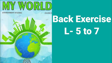 Evs pseb Class 5. Part 2 ch.5 to 7 back exercise