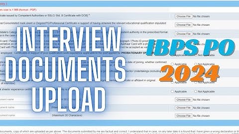 IBPS PO Documents Upload Link Out!✅ | Interview Documents That Need To Be Uploaded