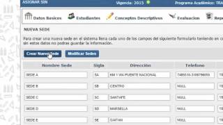 Compucol - Sistema de Gestión Escolar - Crear Sedes