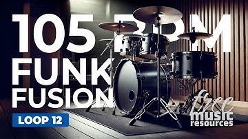 Funk Fusion Drum Loop – 105 BPM | Tight Funky Pocket with Fills – Loop 12