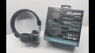 Навушники бездротові Atlanfa AT 7611  MP3, FM, Bluetooth