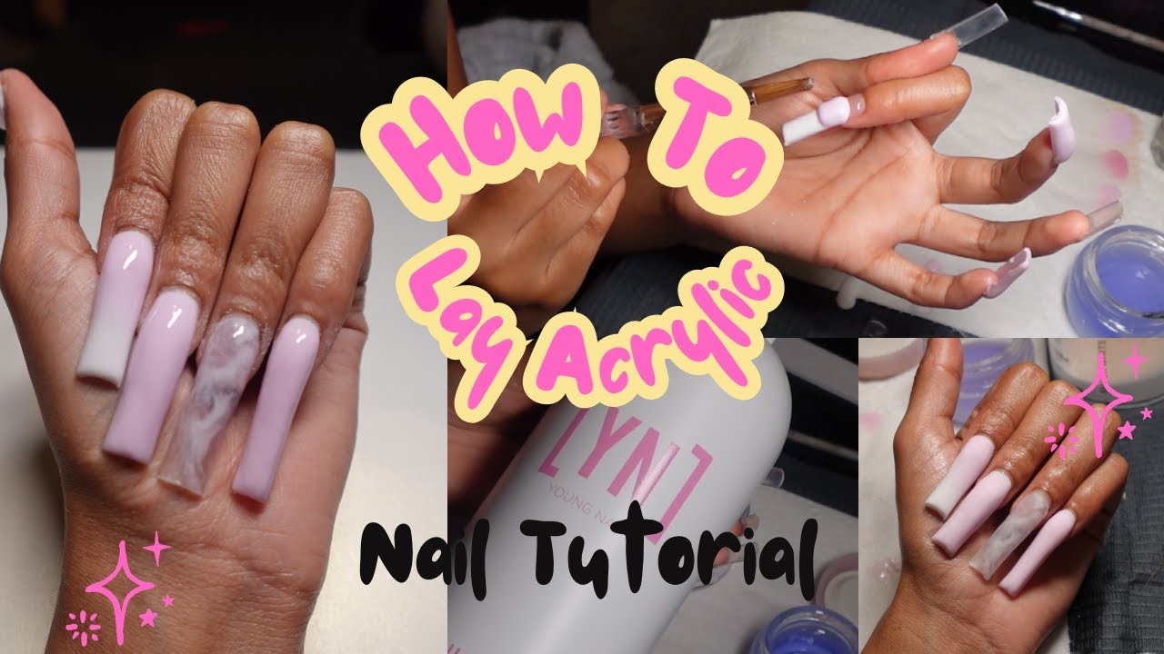 Acrylic Application Tutorial!! - 3 Bead Method, Products, Pop-Off ...