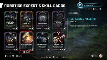 Gears 5 Operation 5: Robotics Expert (Baird) Skill Cards. Horde. Escape.
