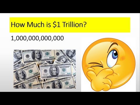 How much is One Trillion Dollars ($1 Trillion)?? Explained.