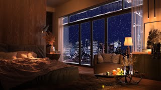Chill in Style | Cozy Night with Smooth Piano Jazz in a New York Apartment 🌃🎹