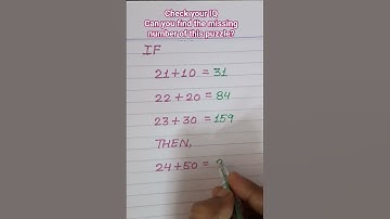 check ✔️ your IQ # Can you find the missing number of this math puzzle?# maths logical puzzle