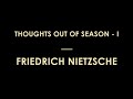 Thoughts out of Season by Friedrich Wilhelm Nietzsche (Part 1) - Full Audiobook