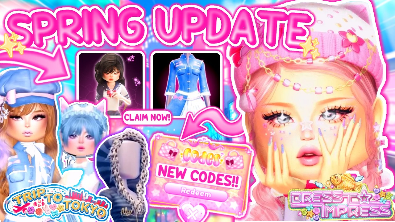 *NEW CODES* AND LIMITED ITEMS IN THE NEW DRESS TO IMPRESS SPRING UPDATE ...