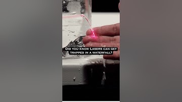 Lasers can get trapped in a waterfall