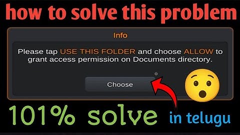 how to solve choose documents file problem in bus simulator indonesia game in telugu