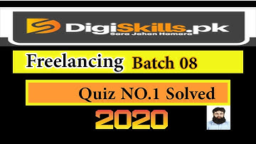 Freelancing Batch 8 Quiz 1 | How to use lms digiskills.pk part 2 | Quiz solution | Skills Insider