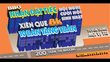 200Sky Nhà hàng nhận đặt tiệc liên hoan, hội nghị, sinh nhật... Đãi tiệc tại gia tại Sa Đéc 4K