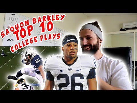 Rugby Player Reacts to SAQUON BARKLEY Top 10 Plays (PSU) YouTube Video