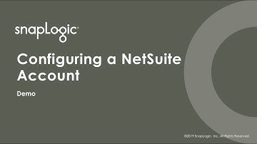 Configuring a NetSuite account