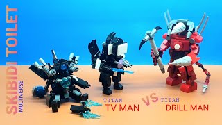 lego titan drillman | assemble titan drillman upgrade in skibidi toilet multiverse