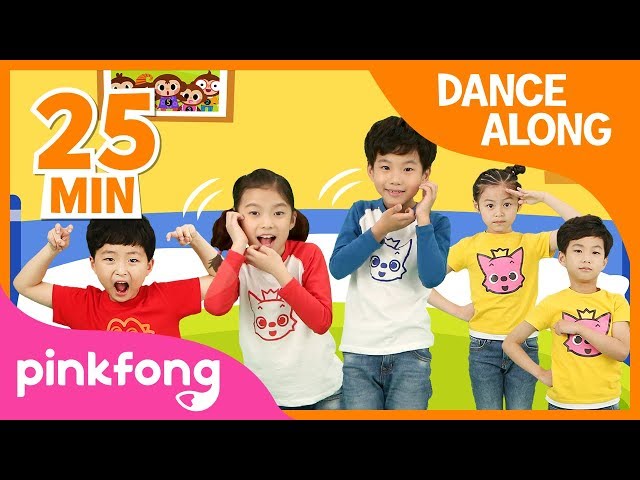 Five Little Monkeys and more | Best Kids Dance Along | +Compilation | Pinkfong Songs for Children class=