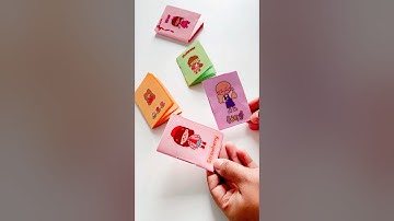 NO Glue, NO Tape! Cutest Book from Just Paper 📖✨