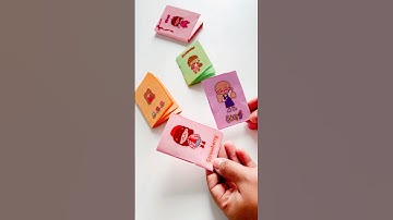 NO Glue, NO Tape! Cutest Book from Just Paper 📖✨