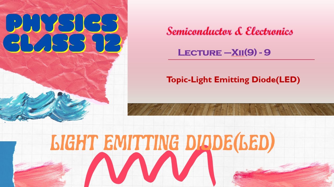LED or Light Emitting Diode ,Class12(PHYSICS)(Semiconductor