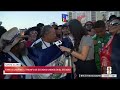 Aficionados celebran triunfo de Estados Unidos sobre Bosnia y Herzegovinab en Santa Clara
