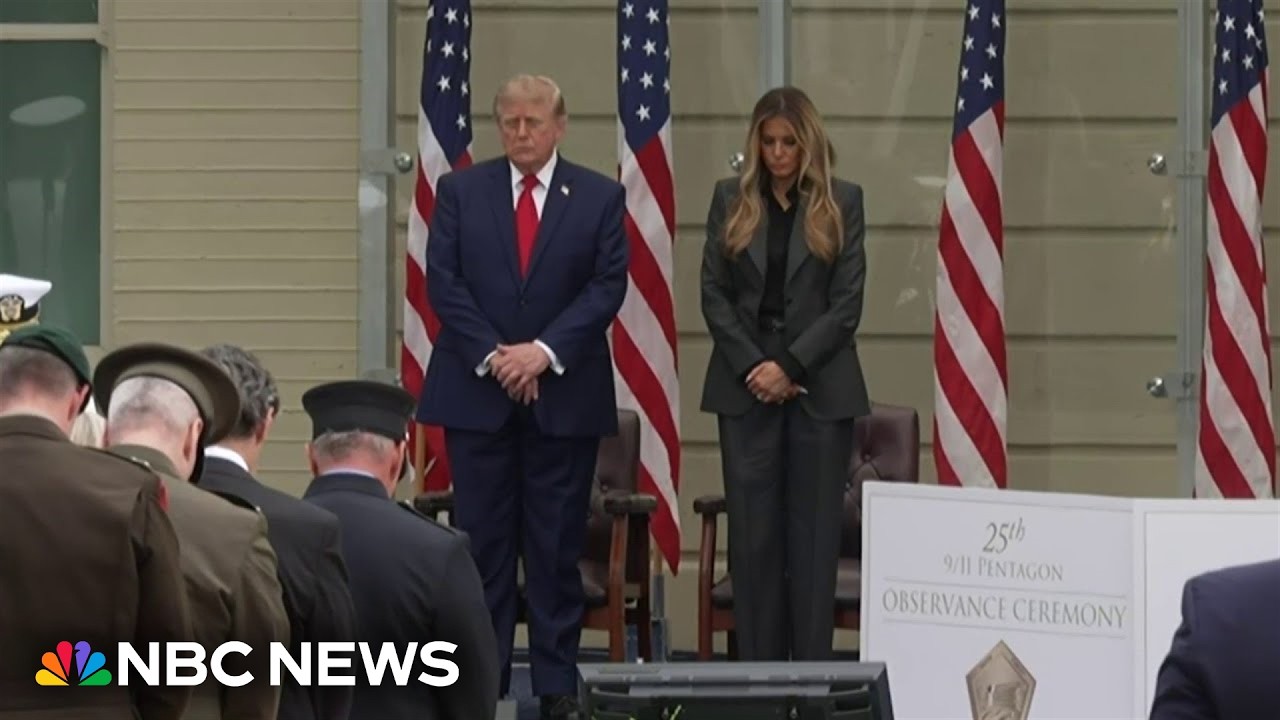Moment of silence held at Pentagon 9/11 ceremony